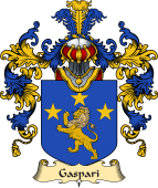 Italian Family Coat of Arms (v.25a) Gaspari