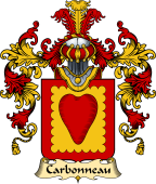 French Family Coat of Arms (v.25) Carbonneau