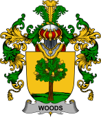 Irish Family Coat of Arms (v.25b) Woods