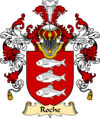 Irish Family Coat of Arms (v.25a) Roche
