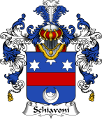 Italian Family Coat of Arms (v.25b) Schiavoni