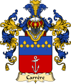 French Family Coat of Arms (v.25) Carrère