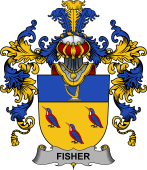 Irish Family Coat of Arms (v.25b) Fisher