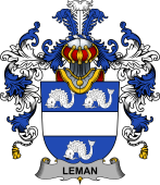 Irish Family Coat of Arms (v.25b) Leman or Lemon