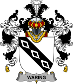 Irish Family Coat of Arms (v.25b) Waring