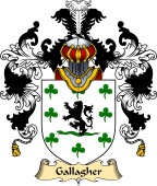Irish Family Coat of Arms (v.25a) Gallagher