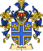 Irish Family Coat of Arms (v.25a) Acotes