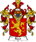 Italian Family Coat of Arms (v.25b) Ricci II