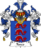 Italian Family Coat of Arms (v.25b) Turco