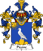 Italian Family Coat of Arms (v.25b) Picone