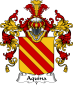Italian Family Coat of Arms (v.25b) Aquina