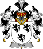 Irish Family Coat of Arms (v.25b) Denn