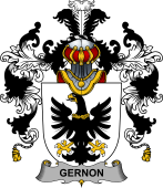 Irish Family Coat of Arms (v.25b) Gernon or Garland