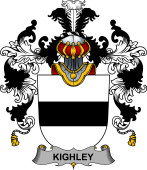 Irish Family Coat of Arms (v.25b) Kighley