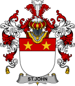 Irish Family Coat of Arms (v.25b) St.John