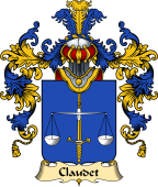 French Family Coat of Arms (v.25) Claudet