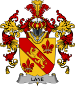 Irish Family Coat of Arms (v.25b) Lane