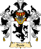 French Family Coat of Arms (v.25) Denis