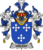 Irish Family Coat of Arms (v.25b) Vincent