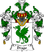Italian Family Coat of Arms (v.25b) Drago