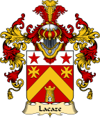 French Family Coat of Arms (v.25) Lacaze ( de la Caze)