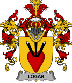 Irish Family Coat of Arms (v.25b) Logan