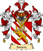 Italian Family Coat of Arms (v.25a) Sances
