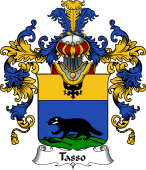 Italian Family Coat of Arms (v.25b) Tasso