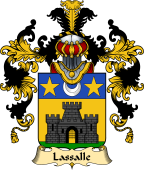 French Family Coat of Arms (v.25) Lassalle
