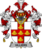 Irish Family Coat of Arms (v.25b) Villiers