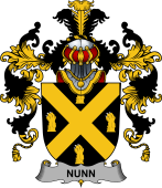Irish Family Coat of Arms (v.25b) Nunn