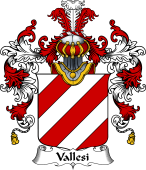 Italian Family Coat of Arms (v.25b) Vallesi