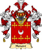 French Family Coat of Arms (v.25) Honoré