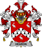 Irish Family Coat of Arms (v.25b) Hearon or Hearn