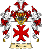 French Family Coat of Arms (v.25) Delmas