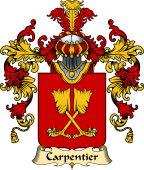 French Family Coat of Arms (v.25) Carpentier