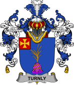 Irish Family Coat of Arms (v.25b) Turnly or Turnley