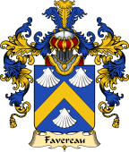 French Family Coat of Arms (v.25) Favereau