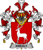 Irish Family Coat of Arms (v.25b) Kinealy or O'Kinnally