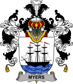 Irish Family Coat of Arms (v.25b) Myers