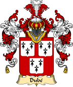 French Family Coat of Arms (v.25) Dubé
