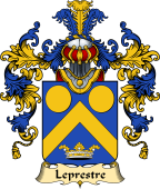 French Family Coat of Arms (v.25) Leprestre (Prestre le)