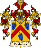 French Family Coat of Arms (v.25) Deshayes
