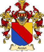 Italian Family Coat of Arms (v.25a) Amici