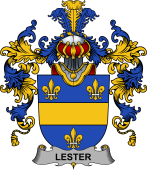 Irish Family Coat of Arms (v.25b) Lester or McAlester