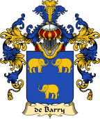 French Family Coat of Arms (v.25) Barry (de)