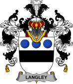 Irish Family Coat of Arms (v.25b) Langley