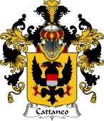 Italian Family Coat of Arms (v.25b) Cattaneo