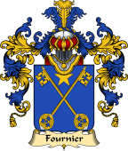 French Family Coat of Arms (v.25) Fournier
