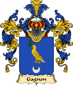French Family Coat of Arms (v.25) Gagnon
